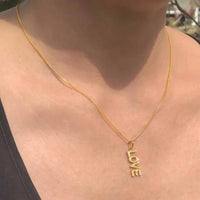 Gold Love Rocks Necklace