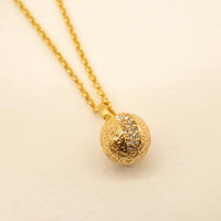 Gold Moon Charm Necklace