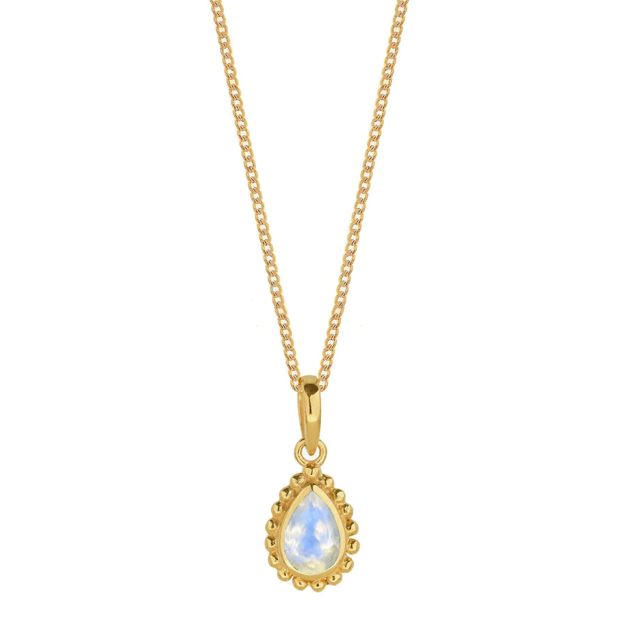 Gold Vermeil Moonstone Necklace