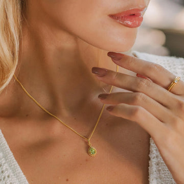 Gold Vermeil Peridot Necklace