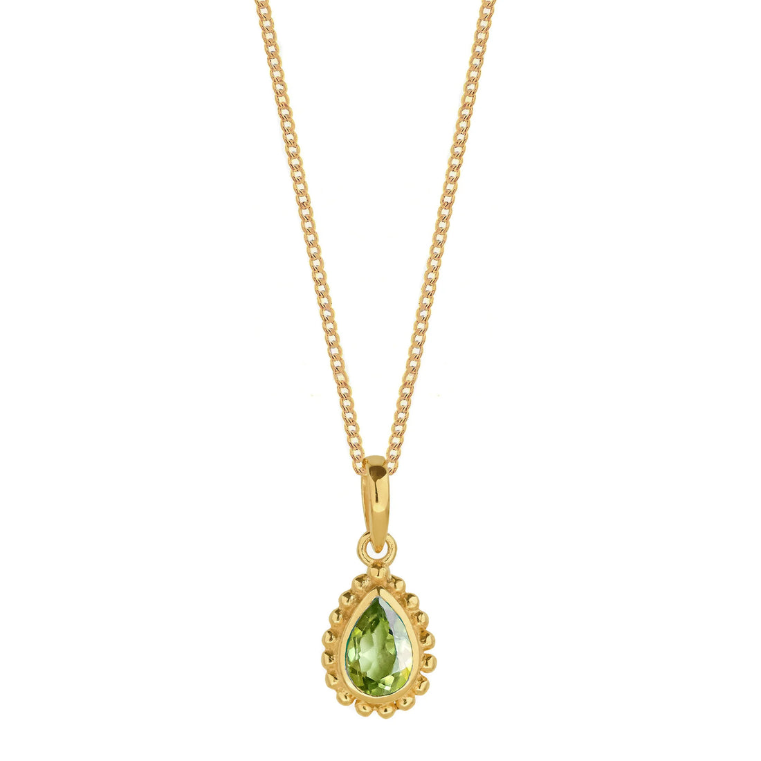 Gold Vermeil Peridot Necklace