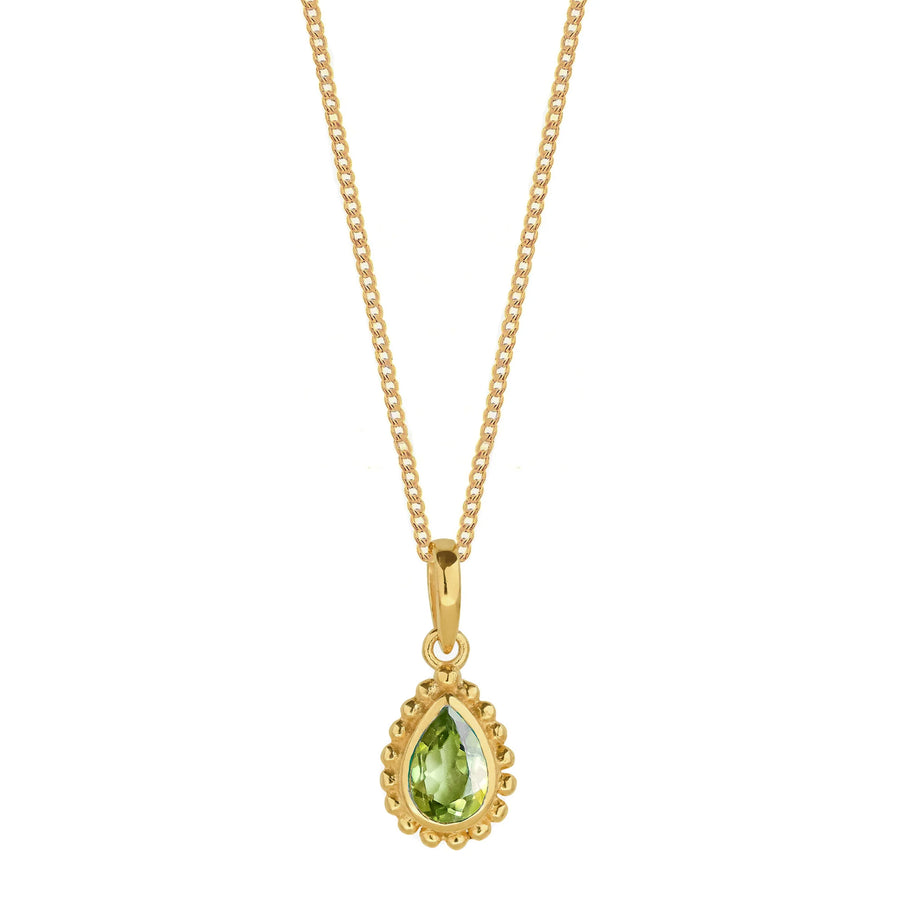 Gold Vermeil Peridot Necklace