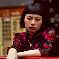 Gold Vermeil Snake Talisman Necklace