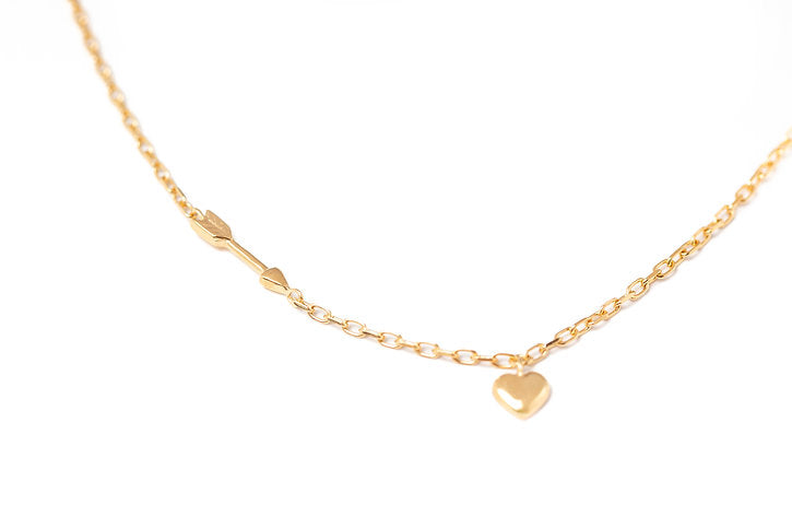 9ct Yellow Gold Heartbreaker Necklace