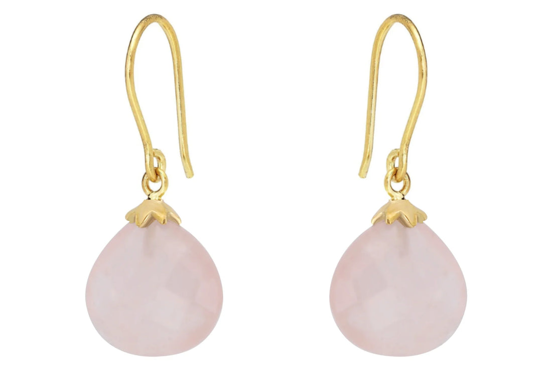 Hera Rose Quartz Earrings