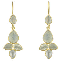 Hope Silver Prehnite Drop Earrings