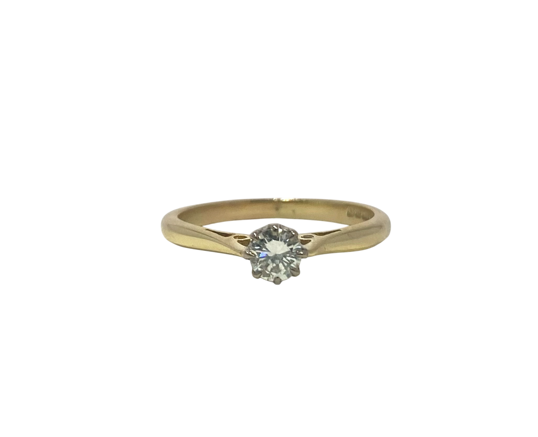 18ct Yellow Gold 0.25ct Diamond Solitaire