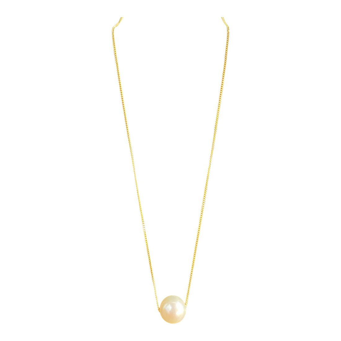 9ct Yellow Gold Freshwater Sliding Pearl Necklace