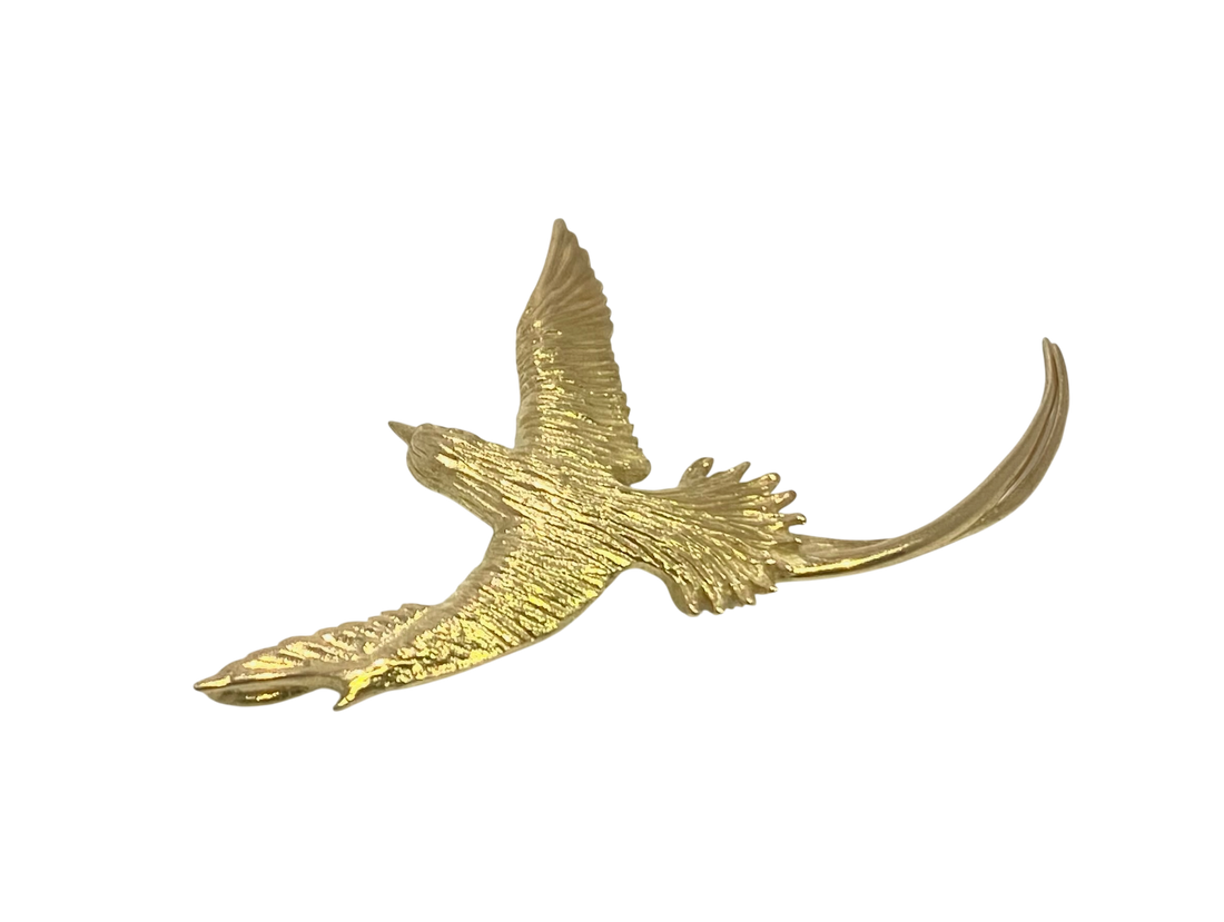 18ct Yellow Gold Bird Pendant
