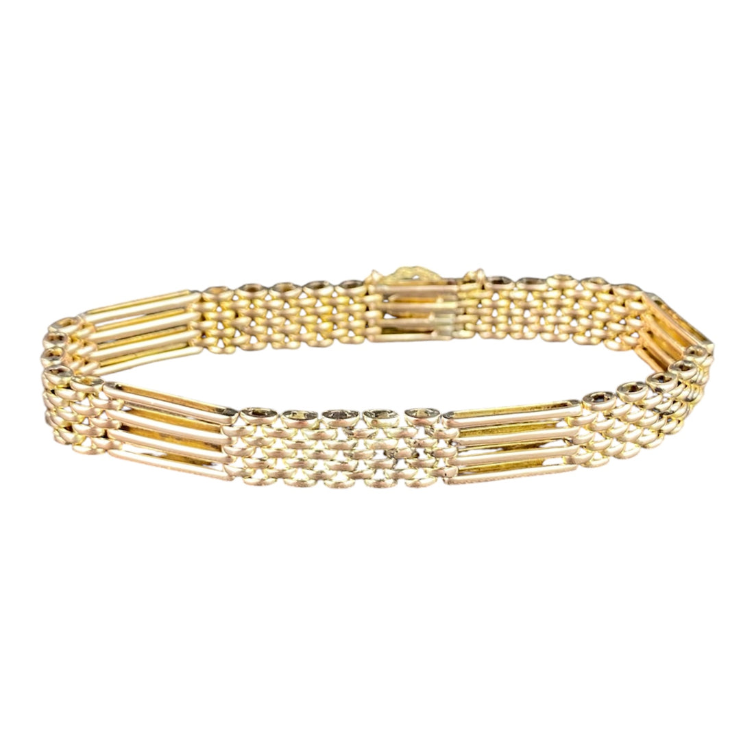 9ct Gold Link and Bar Bracelet