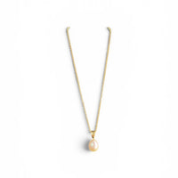 9ct Yellow Gold 7.5mm Teardrop Pearl Pendant