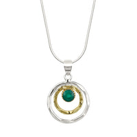 Infinity Universe Green Onyx Necklace