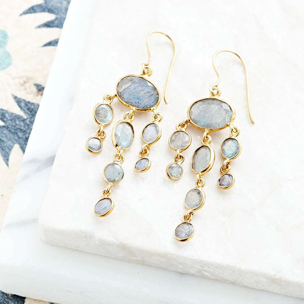 Jellyfish Labradorite Earrings