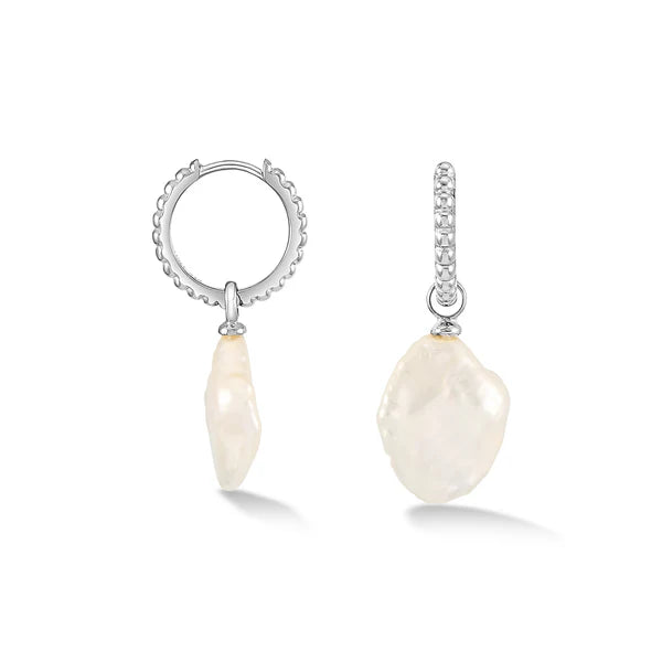 Timeless Keshi Pearl Hoop Earrings