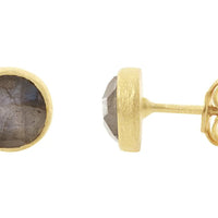 Gold finish Cupcake Labradorite Studs