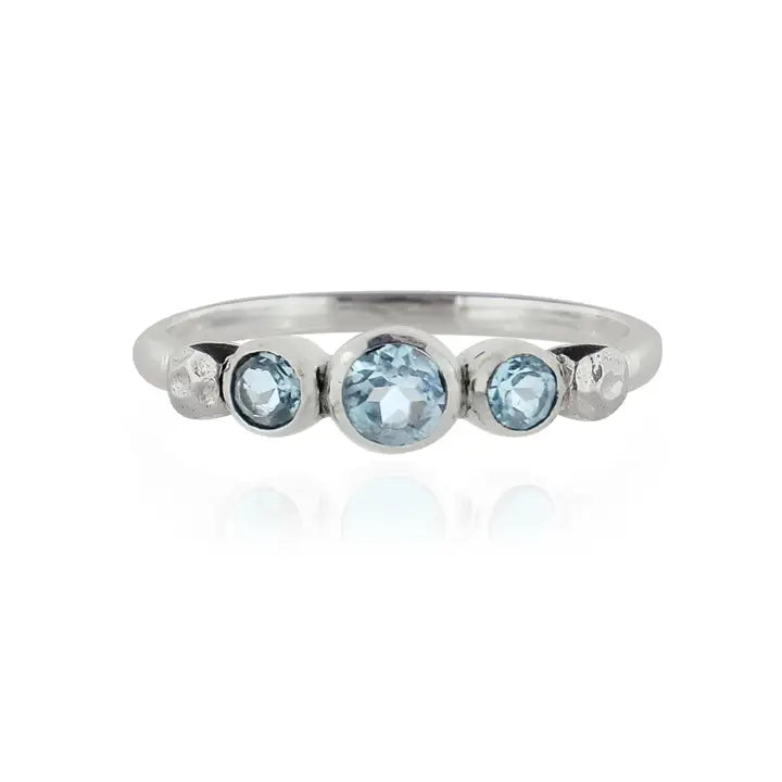 Lakshmi Ring - Blue Topaz