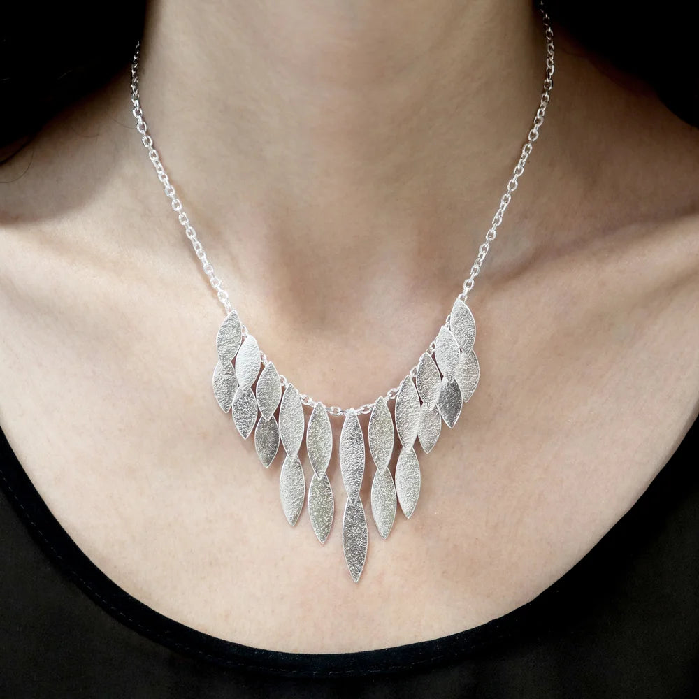 Icarus Waterfall Necklace Silver