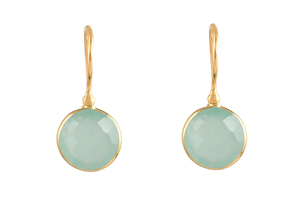 Lollipop Chalcedony Drop Earrings