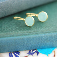 Lollipop Chalcedony Drop Earrings