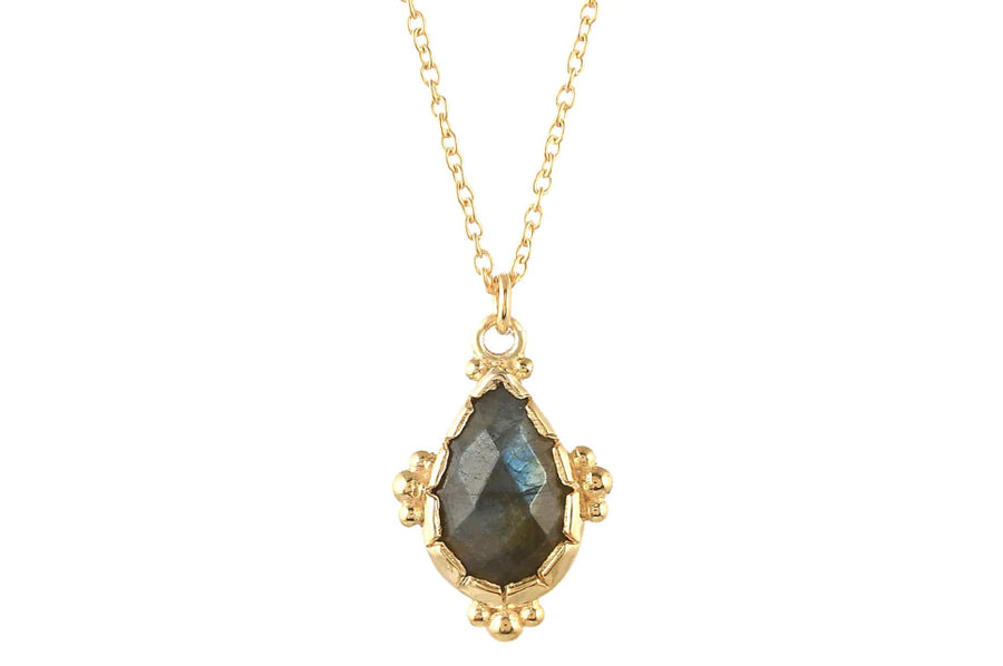 Labradorite Lyra Pendant