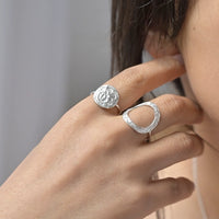 Silver Medusa Ring