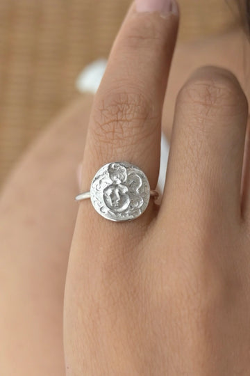 Silver Medusa Ring