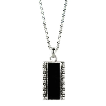 Maharani Men's Black Onyx Necklace