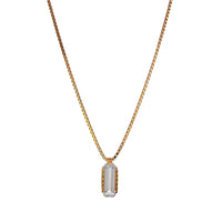 Metropolis Quartz Pendant Gold Vermeil