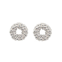 Mini Silver Barnacle Stud Earrings