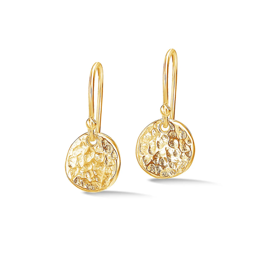 Nomad Disc Earrings Gold Vermeil