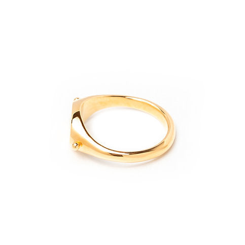 9ct Yellow Gold North Star Signet Ring