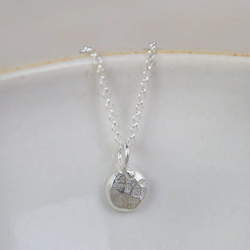 Silver Nugget Charm Pendant