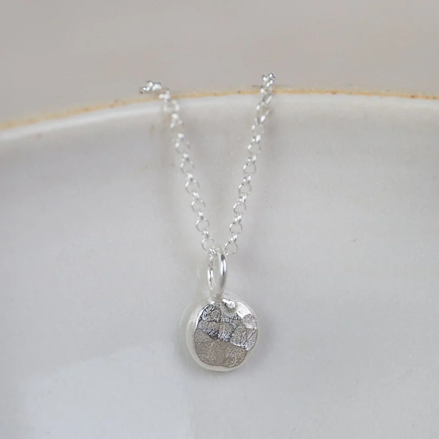 Silver Nugget Charm Pendant