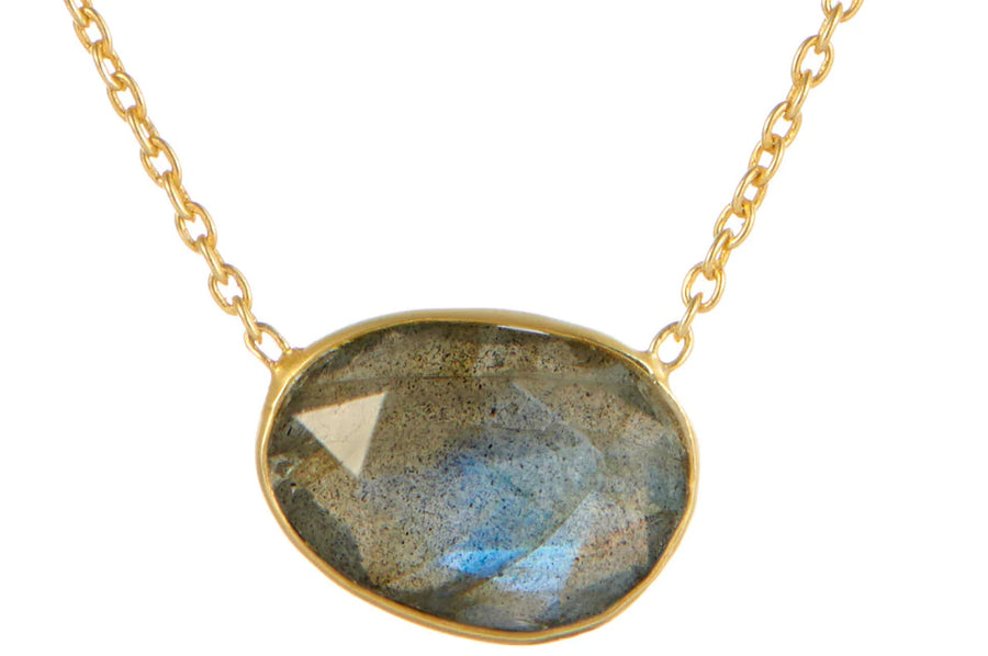 Pebble Labradorite Necklace