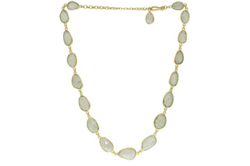 Pebble Green Amethyst Necklace