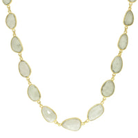 Pebble Green Amethyst Necklace