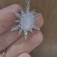 18ct Star Sapphire Pendant with Chain