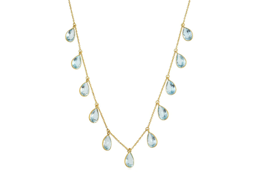 Rosie Blue Topaz Necklce