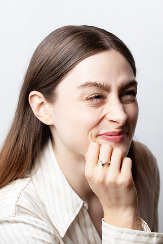 Silver Snake Vee Ring