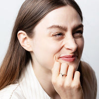 Silver Snake Vee Ring