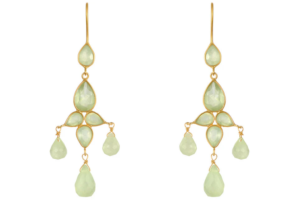Sheba Prehnite Drop Earrings