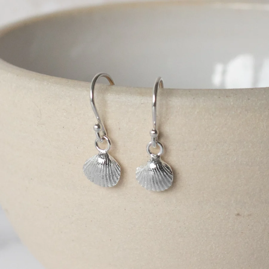 Sterling Silver Shell Earrings
