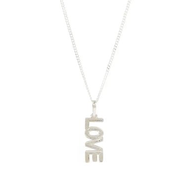 Silver Love Rocks Necklace