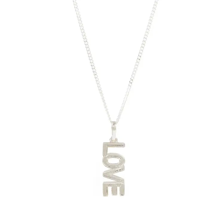 Silver Love Rocks Necklace