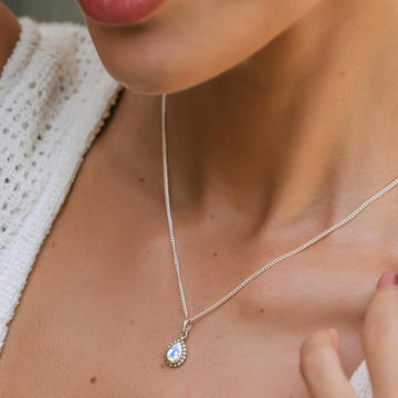 Silver Moonstone Necklace