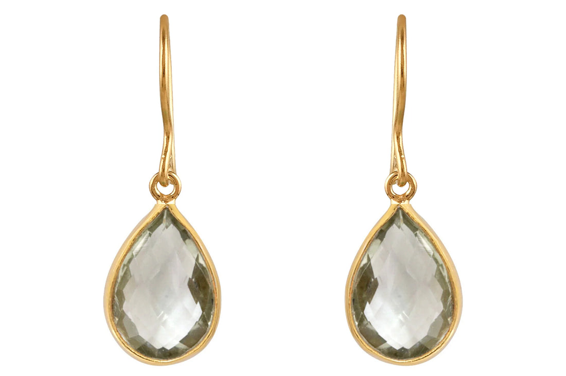 Sita Green Amethyst Earrings