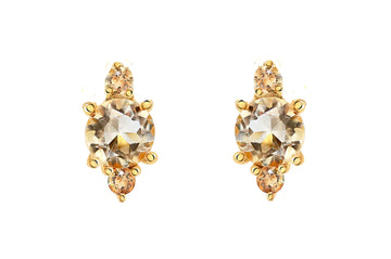 Skye Citrine Studs