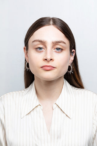 Gold Vermeil Solis Hoops