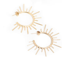Gold Vermeil Solis Hoops