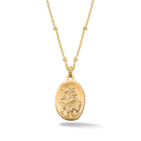Gold Vermeil St Christopher Necklace
